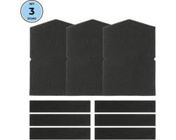 Bramokava 3x Filter set geschikt voor Miele Droger 6057930 + 9688381 - Spons Foam Schuimfilter