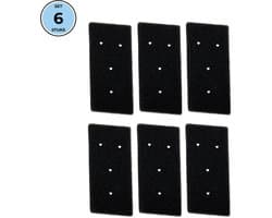Bramokava 6x Filter geschikt voor Droger Whirlpool Bauknecht Ignis ( met 4 gaatjes) - 481010345281 - 8015250474909 - 481010716911 - Spons Foam Schuim