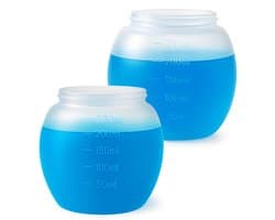 Syllio Doseerbol - 2 Stuks - Tot 230 ML - Wasbol - Wasbollen Voor Wasmachine- Doseerdop - Wasballen