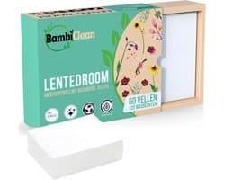 BambiClean Wasstrips Lentedroom - 120 wasbeurten - Milieuvriendelijke Wasmiddeldoekjes - Wasmiddel Strips