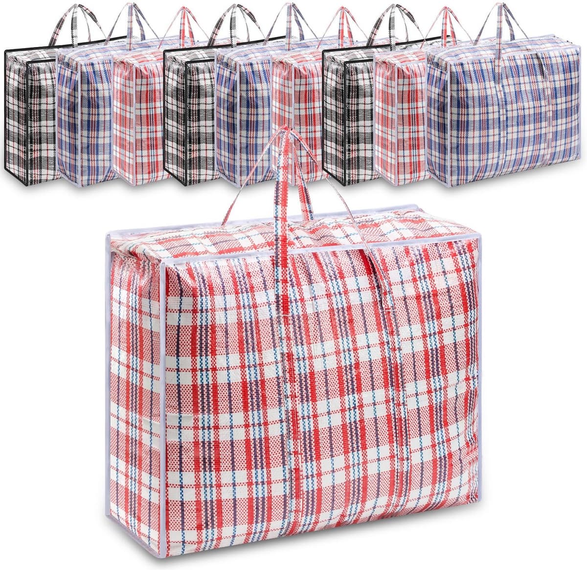 Waszakken 10 stuks - 80 x 60 x 28 cm - Waterdicht met ritssluiting — afbeelding 1