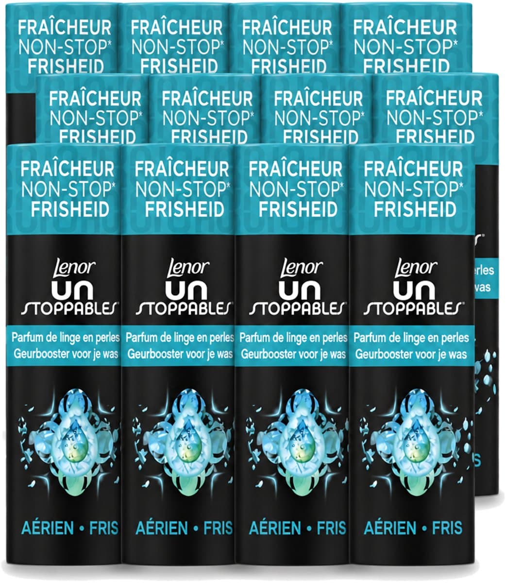 12 x Lenor Unstoppables - Geurbooster - Fris - 13 Wasbeurten - Voordeelverpakking - 12 stuks — afbeelding 1