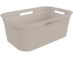 Rotho wasmand kunststof Brisen 41 liter cappuccino flexibel design. — afbeelding 1