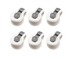 QTTVBTNA - Dekbedclips - Stevige Dekbed clips - Bevestigers voor dekbed en dekbedovertrek - ABS - Veilig & Naaldloos - Grijs - 6 stuks