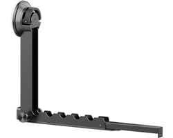 Wanddroogrek – Inklapbaar, aluminium, vacuümzuignap (grijs)