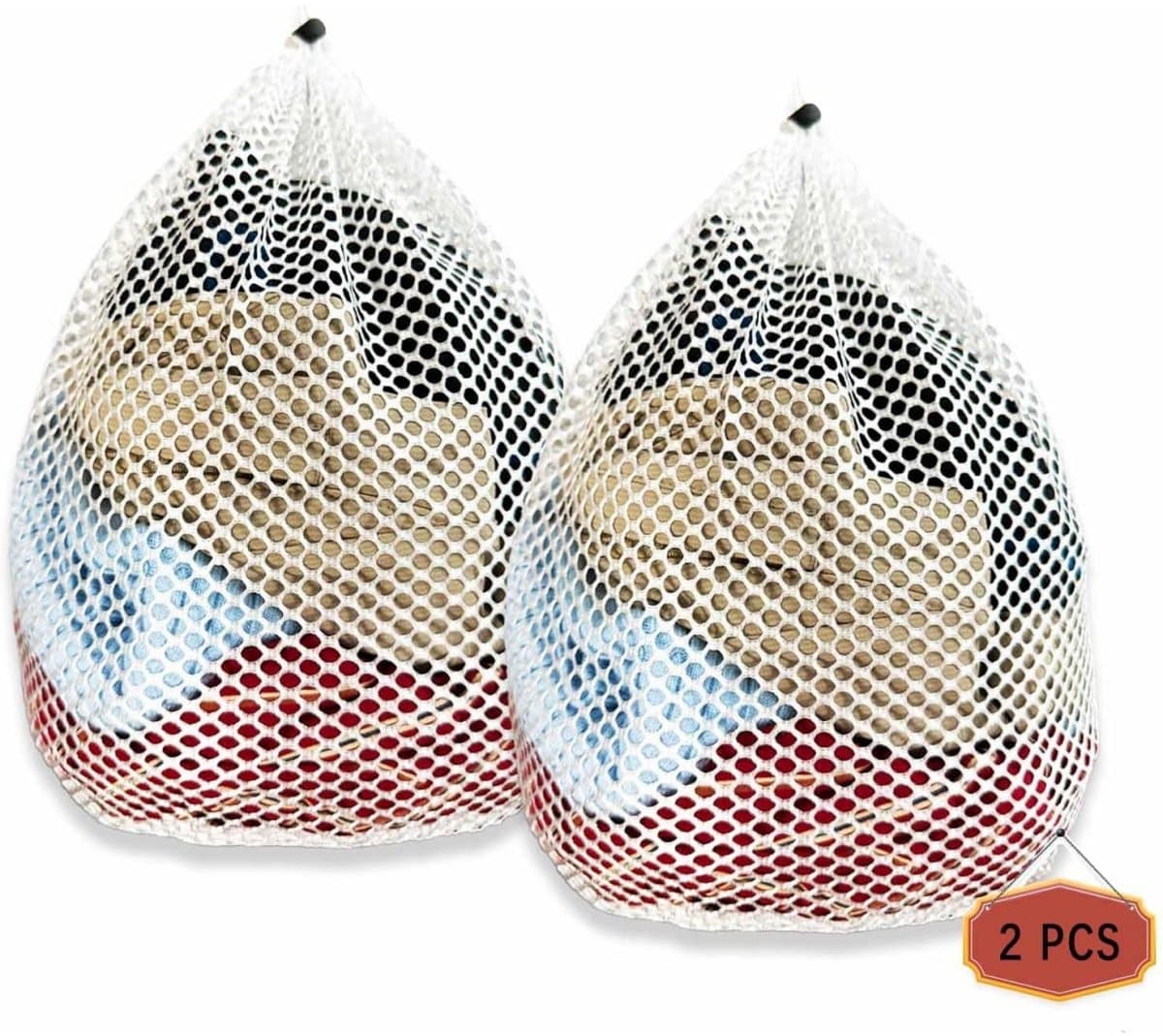 EXCITAT 2 stuks - Wasnet - Herbruikbare waszak - Geschikt voor het opbergen, reinigen en beschermen van kleding - 50*60cm — afbeelding 1