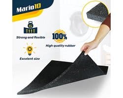 Anti-vibratiemat rubber 60x60 cm - Geluidsreducerende vloermat voor wasmachine en meubels