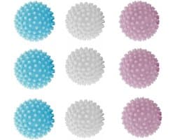 9 Pcs Wasballen - Drogerballen voor Was - Tennisballen voor Wasmachine en Droger