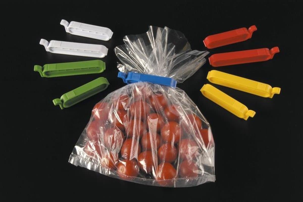 Gekleurde afsluitclips/vershoudclips 10 stuks — afbeelding 1