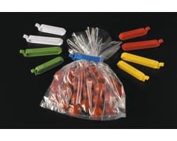 Gekleurde afsluitclips/vershoudclips 10 stuks