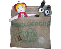 Toetie & Zo Opbergzak Koffiebonenzak, waszak, speelgoedzak, opberger, handgemaakt