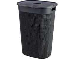 Curver Filo Wasmand met deksel 55L - Antraciet — afbeelding 1