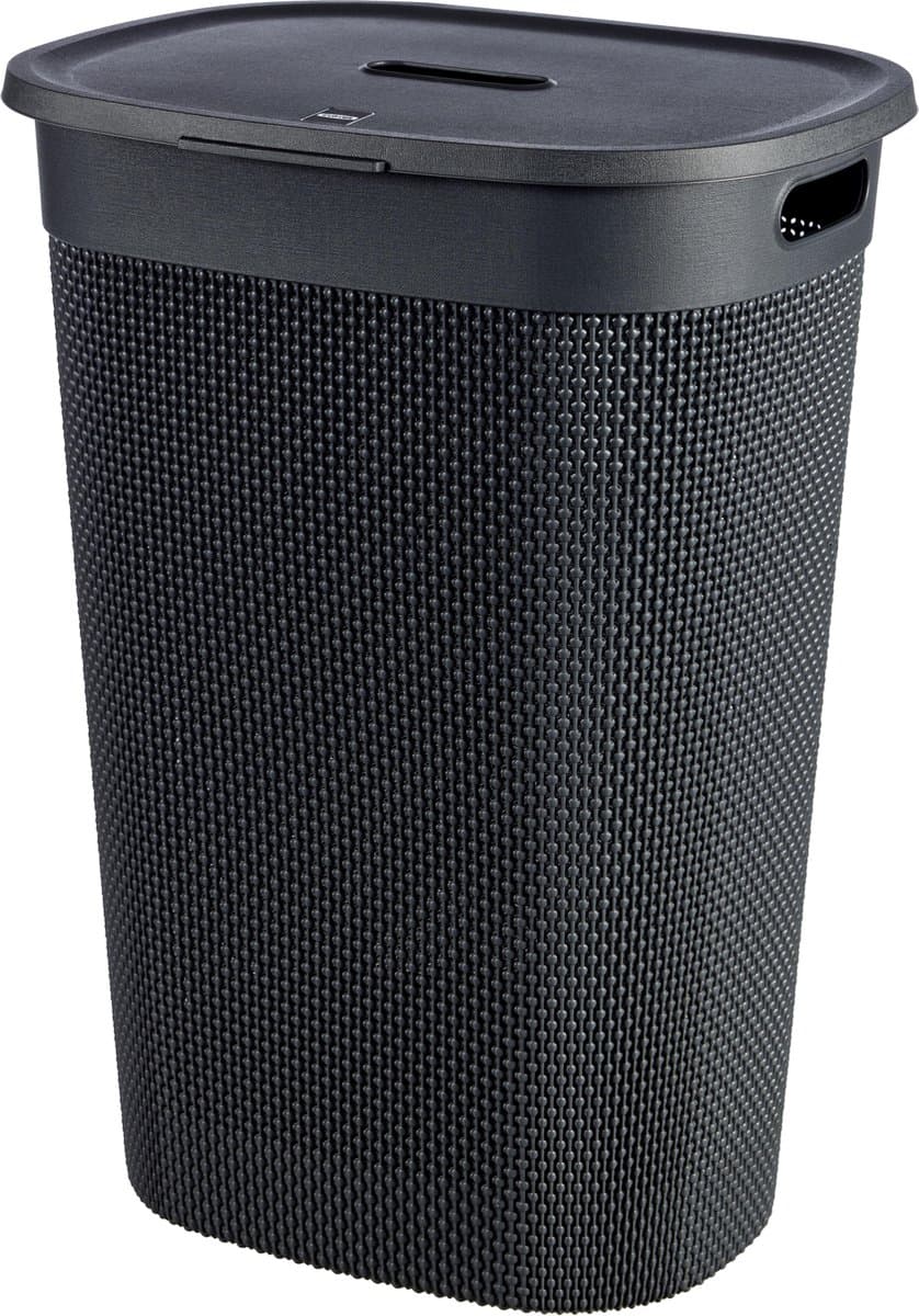 Curver Filo Wasmand met deksel 55L - Antraciet — afbeelding 1