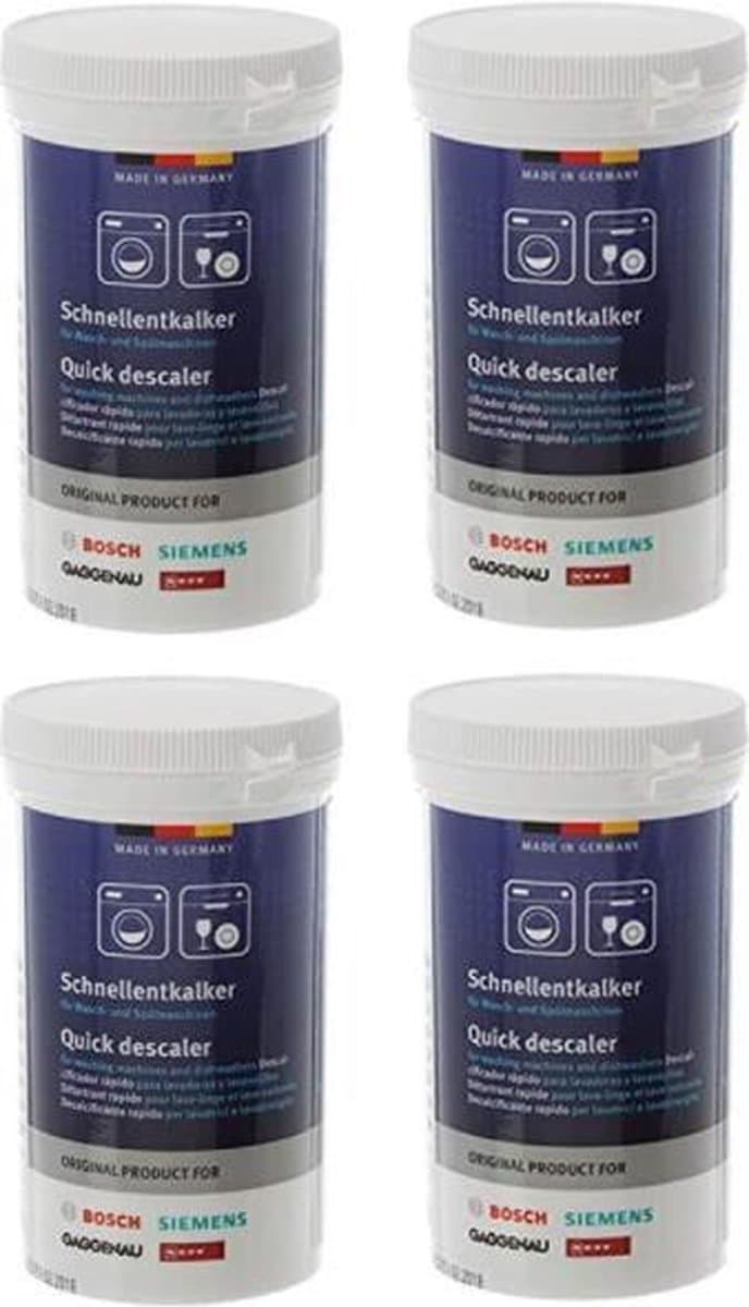 4st - Bosch Siemens reiniger wasmachine - 4 stuks a 200gr - wasmachinereiniger machinereiniger reinigingsmiddel — afbeelding 1