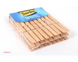 Sorbo Wasknijpers - Hout - 180 stuks (5x36) — afbeelding 1