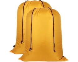 Waszakken 2-pack, 68 x 90 cm, tweewegs trekkoord, scheurvaste, draagbare waszakken met grote capaciteit voor studenten, appartementen, reizen, vakanties, universiteit