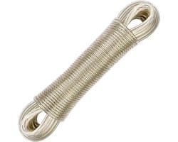 Waslijn voor buiten, 30 m, waslijn voor buiten, waslijn, waslijn met stalen kern voor huis, tuin en camping