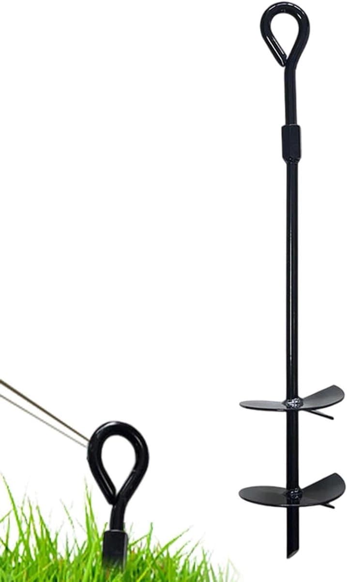 Grondankers Tentharingen - Zware Haringen - Buiten Verankeren - Gietijzeren Constructie - 40 cm - Zwart — afbeelding 1