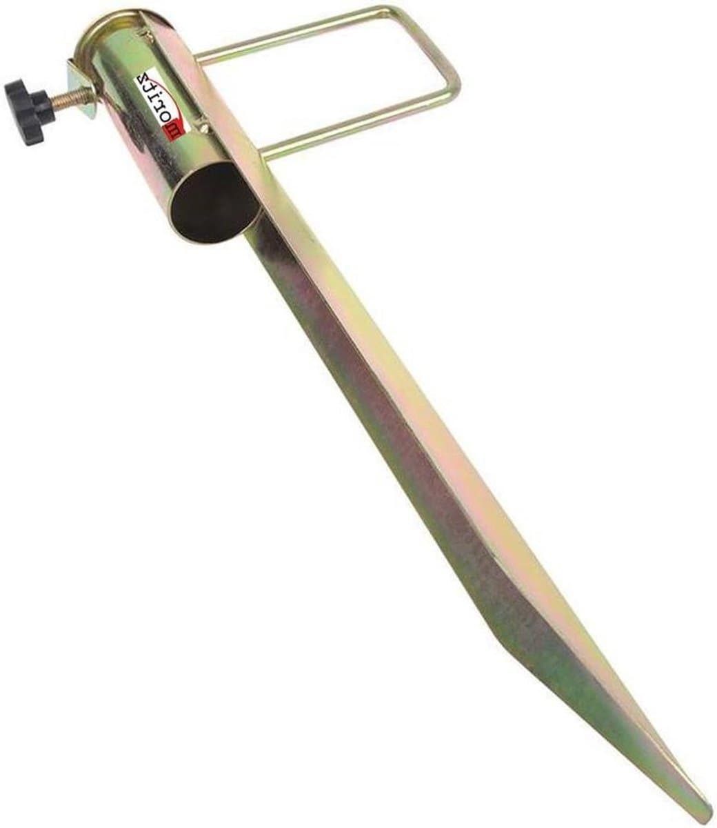 Parasolhouder Grondanker - Bodemhuls Parasol - Stabiel Plaatsen - Verzinkt Staal - 45 cm Lengte - Zilver — afbeelding 1