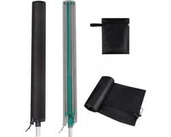 Waslijnhoes 165 cm, 420D Oxford waslijn hoes waterdicht, interne zilveren coating met ritssluiting en trekkoord, beschermhoes voor roterende waslijn