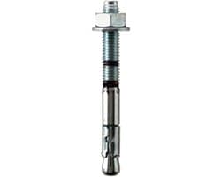 Verzinkte Doorbout - Ankerbout M10 - Bevestigen in Beton - Verminderde Verankeringsdiepte - 10 x 140 mm - Zink