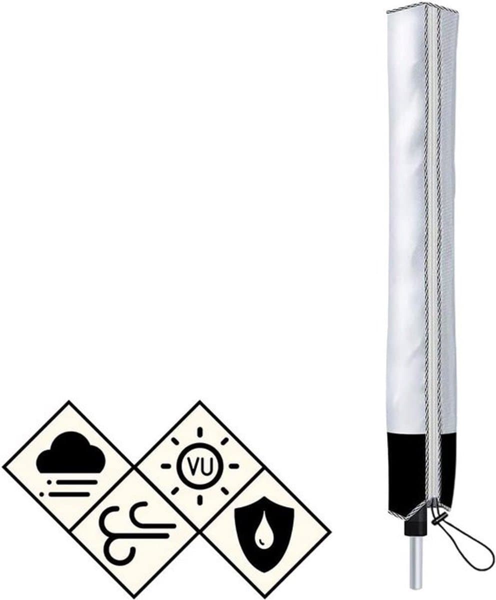 Waterdichte en UV-bestendige beschermhoes voor droogmolen - Weerbestendige hoes voor buitengebruik, 165 x 16 x 16 cm, ideaal voor bescherming tegen regen en zon — afbeelding 1