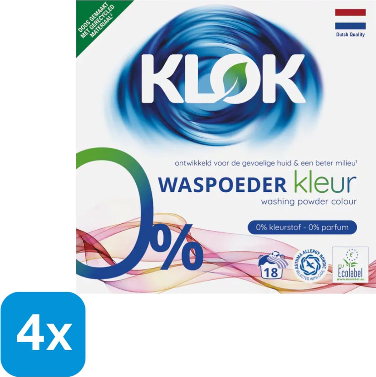 Klok - Waspoeder Kleur - 4 x 1.17 kg — afbeelding 1