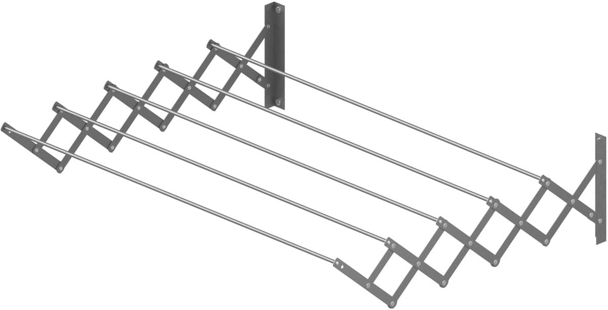 Solidchoice - Uittrekbare Wanddroger van Aluminium, 1 m — afbeelding 1