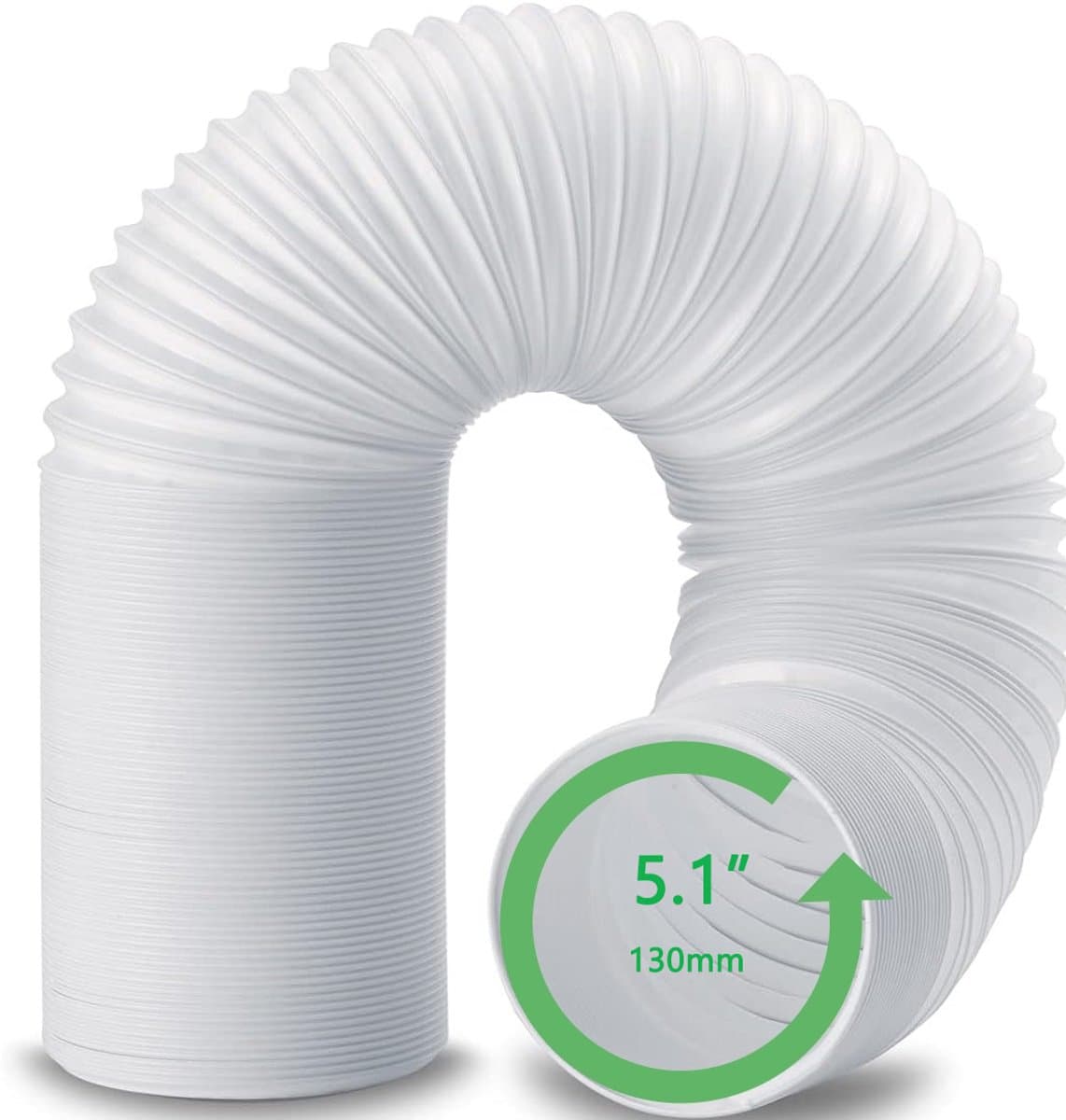 Slang voor mobiele airco (diameter 13 cm) – Afvoerslang geschikt voor mobiele airco's van LG, De'Longhi en AUTR – 150cm — afbeelding 1