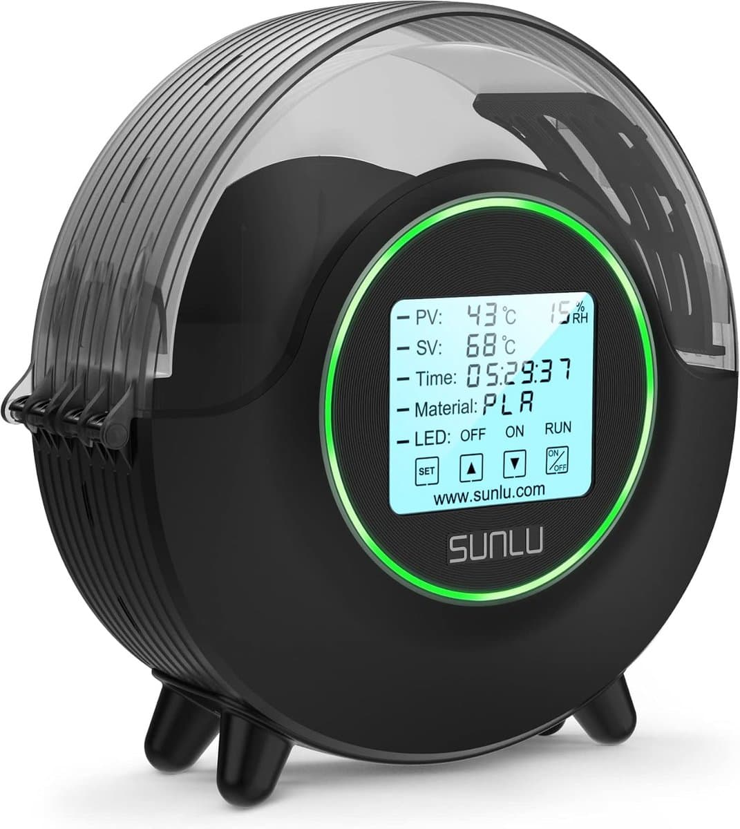 Filament Droger - Droogbox - 3D Printen Verbeteren - 360 Graden Verwarming - 265 x 274 x 118 mm - Zwart — afbeelding 1