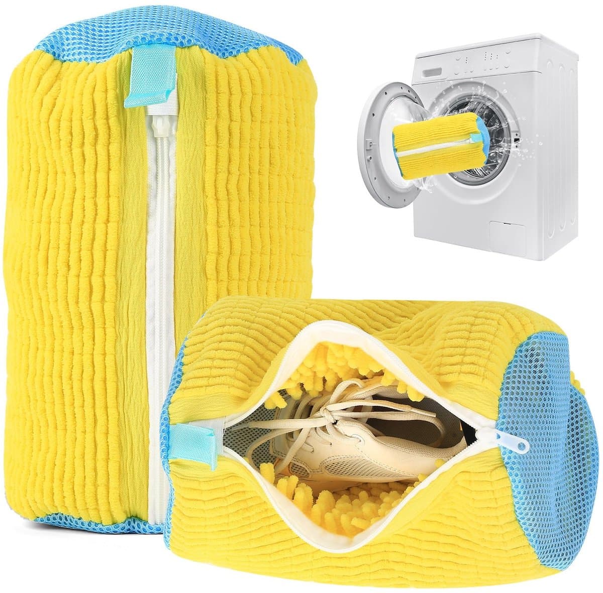 Dailygoods- Schoenwaszak 360° rondomreiniging - Waszakken voor wasgoed - Herbruikbare waszak - Zacht materiaal - Scheurvast en duurzaam — afbeelding 1