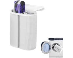Dailygoods - Waszak voor alle soorten sportschoenen en gymschoenen, zak van duurzaam net met ritssluiting voor veilig wassen, herbruikbaar, hoog