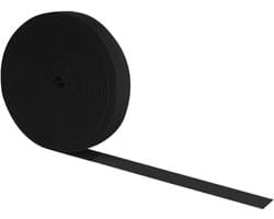 SnelShoppen - 9.14m Zwarte Nylon Stevige Webbing, 20mm, Duurzaam, Sterk en Flexibel, Ideaal voor Luggage Straps, Camping en Tuin