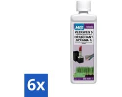 6 x HG - Wasruimte - Vlekweg 5 - Kauwgum, Make-Up & Gras - 50 ml - Vlekkenverwijderaar - Vlekken Uit Textiel - Hardnekkige Vlekken - Make-up Vlekken - Gras Vlekken