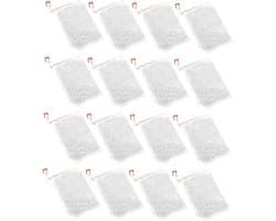 Nylon Fruit Beschermzak - Insectennet Zakjes - Fruit Beschermen - Met Trekkoord - 35x25 cm - Wit