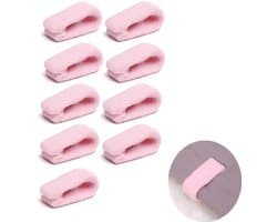 9 stuks Dekbedpinnen - Bed Sheet Holders - Quilt Clips - Dekbedovertrek Clips - Attachment Comforter - Quilt Fixing Clips - Om rommelige lakens te organiseren - Roze