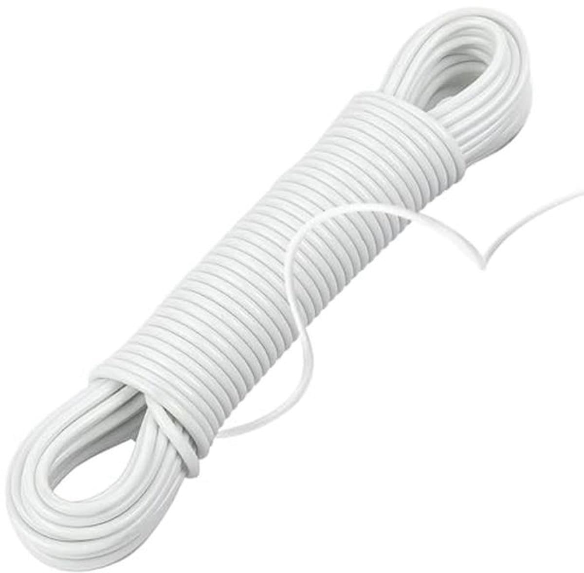 Verlengde Waslijn - 46 m PVC Kledinglijn voor Buiten - Verstelbare en Sterke Waslijn voor Roterende Droogrekken — afbeelding 1