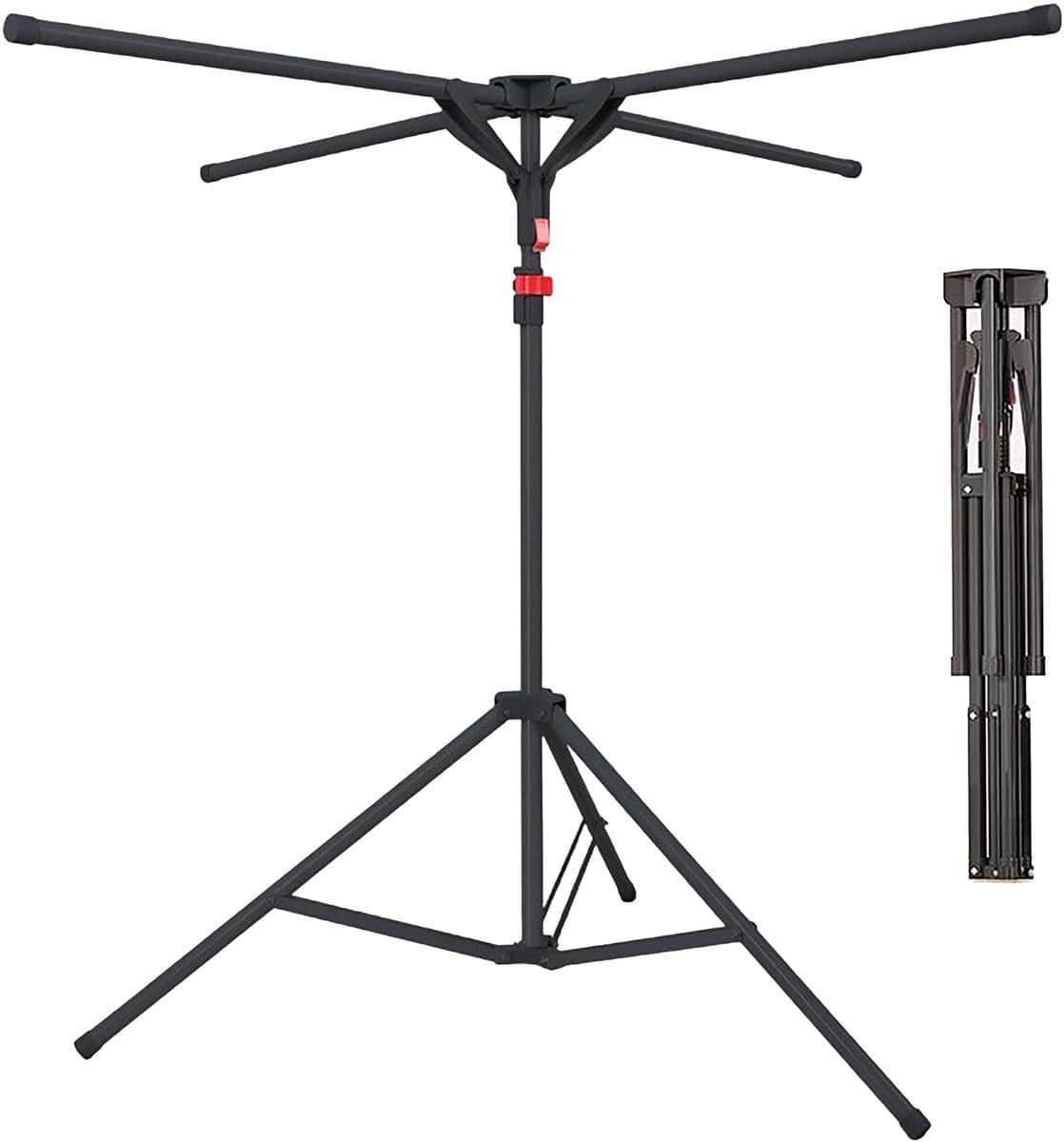 droogrek - verstelbaar - 100-180x125 cm - zwart — afbeelding 1