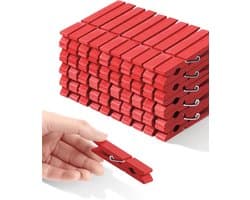 Houten Wasknijpers voor Kunst en Ambachten - Sterke Grip Clips voor Kleding en Foto's - 2,83 inch