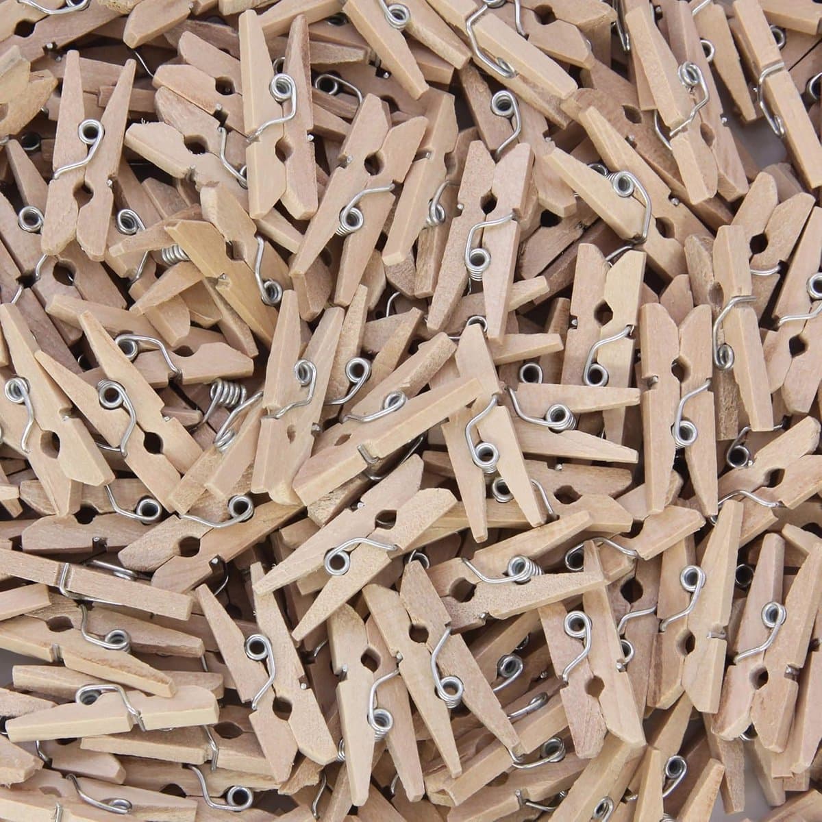 250 Stuks Houten Wasknijpers voor Knutselen en Decoratie — afbeelding 1