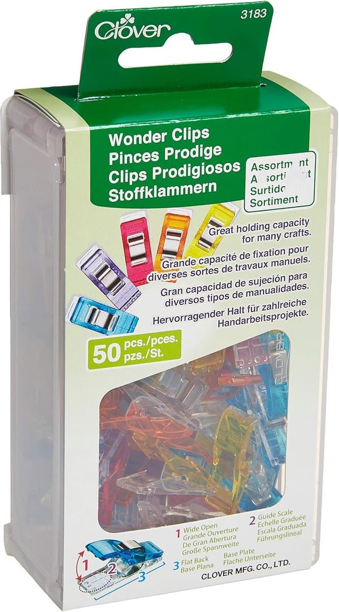 50 Stuks Gekleurde Stofklemmen | Naadclips voor Quilten en Handwerken — afbeelding 1