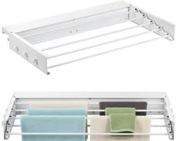 NBAP® Wanddroogrek - Droogrek Inklapbaar - Wasrek - Droogtoren - Droogrekken - Wit