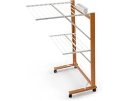 ARIT - Droogrek COLIBRI – Ruimtebesparend – 11 meter ophangdraad – Massief beuken - Made in Italy - Arredamenti italia