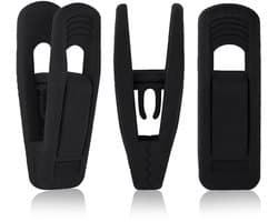 Ibenzoa® Zwarte wasknijpers set van 20 stuks voor diverse kledingstukken en accessoires