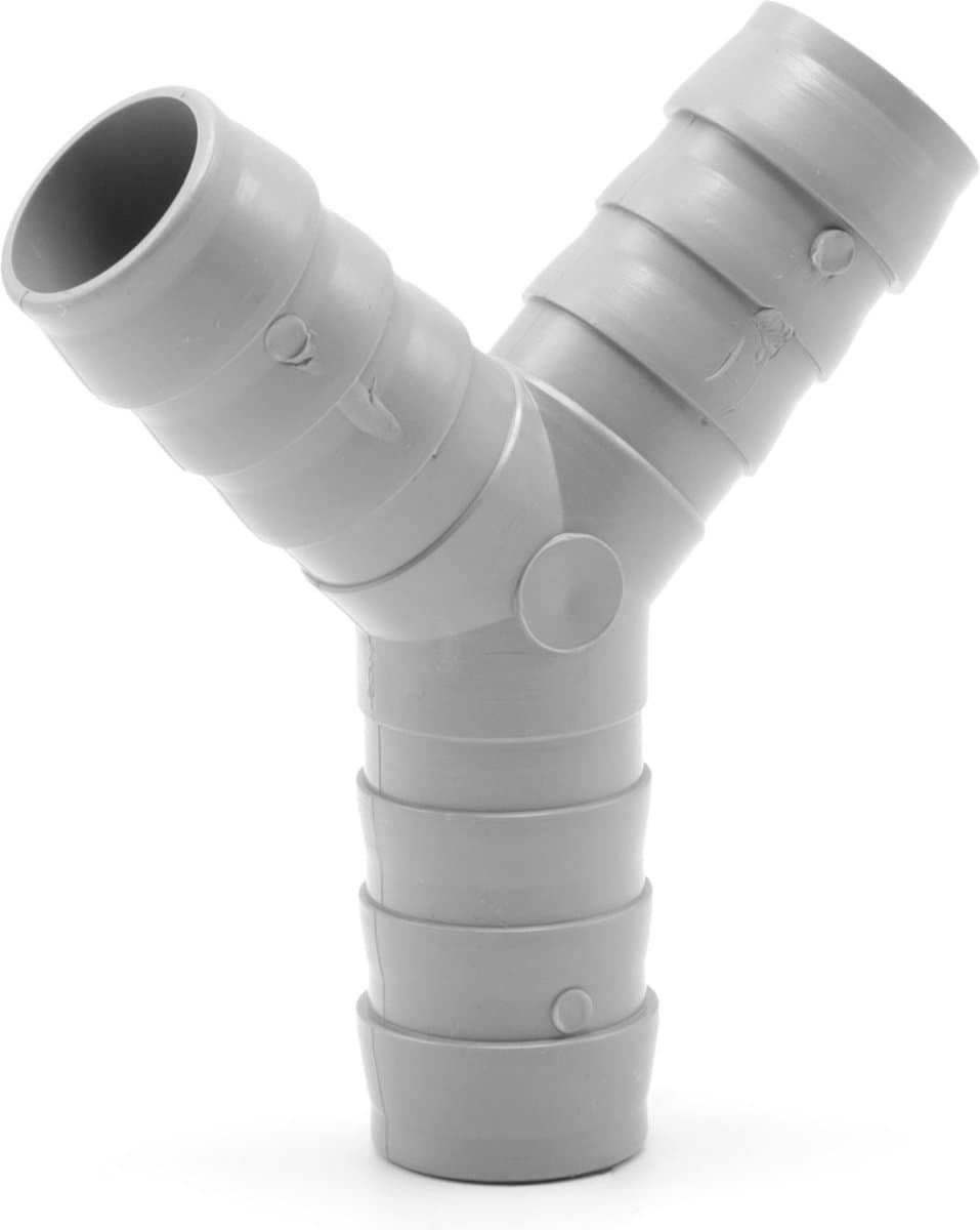 Afvoerslangverbinder Y-stuk, 19x19x19mm, ABS plastic — afbeelding 1