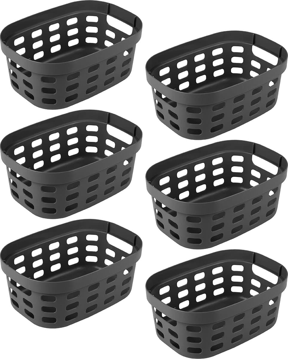 Sunware Sigma Home mand 5L - Set van 6 - Antraciet — afbeelding 1