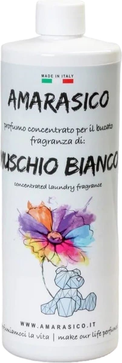Amarasico Wasparfum Witte Muskus - 500 ml – Frisse was – Heerlijke geur – Textielverfrisser – Wasverzachter – Bloemengeur — afbeelding 1
