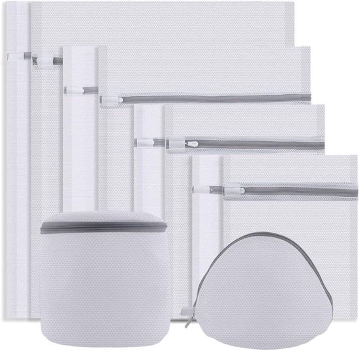 SnelShoppen - 10-delige waszakken set voor wasmachine, fijne netten, ideale bescherming voor delicate was, ondergoed, sokken, bh's, beddengoed, divers — afbeelding 1