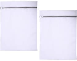 Set van 2 Waszakken voor Kleding, Geschikt voor Shirts, Sweaters en Beddengoed, 60 x 80 cm, Herbruikbare Wasnetten met Rits voor de Wasmachine