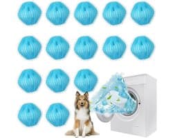 15 Stuks Herbruikbare Haarvangers voor Wasmachine - Verwijdert Dierenharen, Lint en Pluisjes Efficiënt